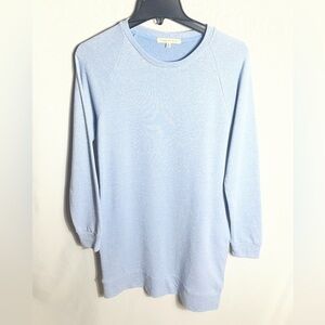 Copper Key Light Blue Raglan Sleeve Sweatshirt Dress Small Casual